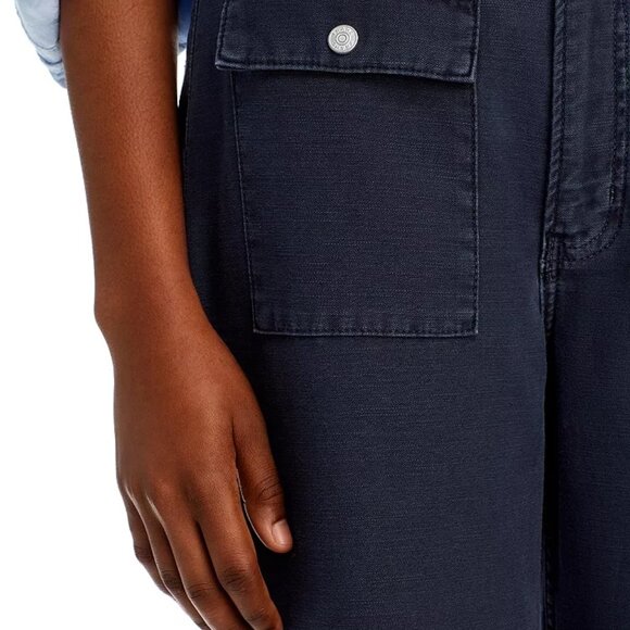 FRAME The 70s Patch Pocket Crop Pants | Navy | NWT | Size 23 | Washed Navy - Picture 6 of 7